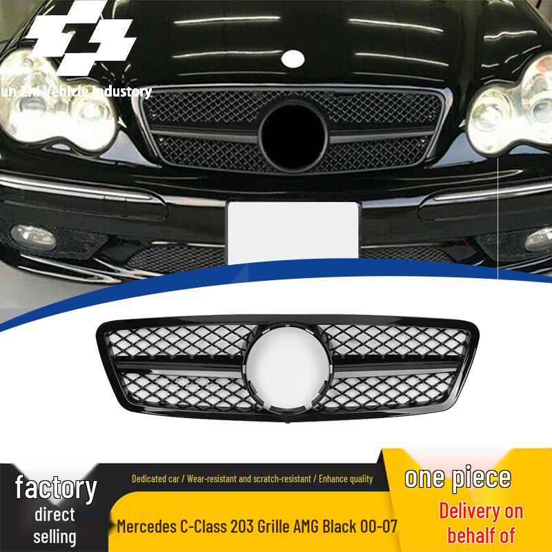 

Решетка радиатора в стиле AMG для Mercedes-Benz C-Class W203 2000-2007 Замена 80 x 10 x 15