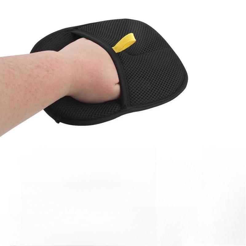 

1PC Pet Hair Removal Tool Reusable Static Removal Gloves Double-Sided Grooming Gloves for Pets, Removes Pet Fur Hair for Carpets 20x15 CM чорний