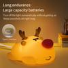 LED Night Lights Reindeer Silicone Night Lamp USB Charging Sleeping Lamp Timing Room Decor Christmas Gifts Led Lights For Kids