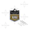 Metal Mountain Cross-country 4X4 Grille Badge Pattern Stickers Car Trunk Body Emblem Decal For Jeep Wrangler Chevrolet Toyota FJ ALW1