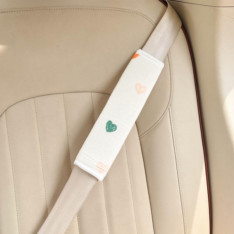 Cute Cartoon Adjustable Car Seat Belt Shoulder Pad Anti Strangulation For Children