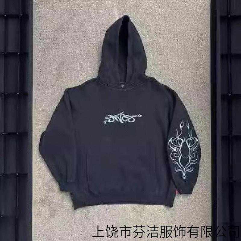 Vintage Frühling und Herbst Ästhetik 3D Gedruckter Gothic Mode Reißverschluss Hoodie Hip Hop Sportbekleidung Lässiger Pullover