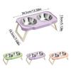 Anti-flip Pet High Footed Bowl Non-Slip Elevated Pet Feeder Bowl  Pet Supplies