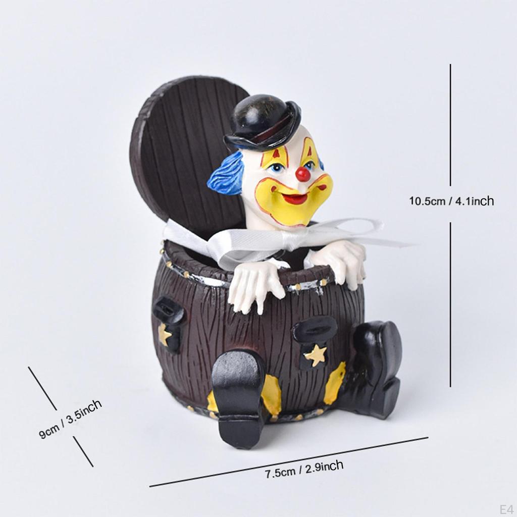 Circus Props Model Doll Figure Collectible Art Figures Birthday Party Resin Ornament Decorative