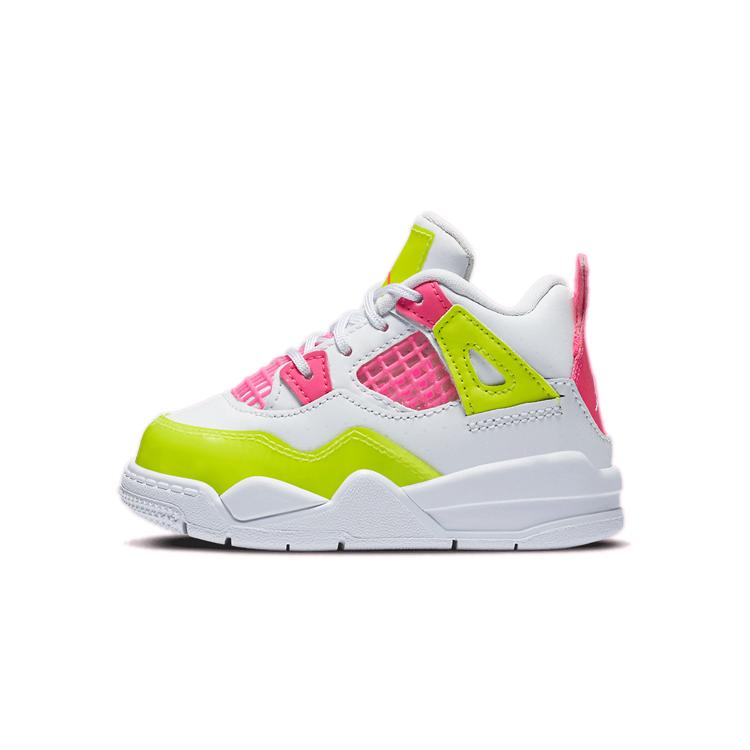 Jordan 4 Retro White Lemon Pink TD CV7807-100 23.5