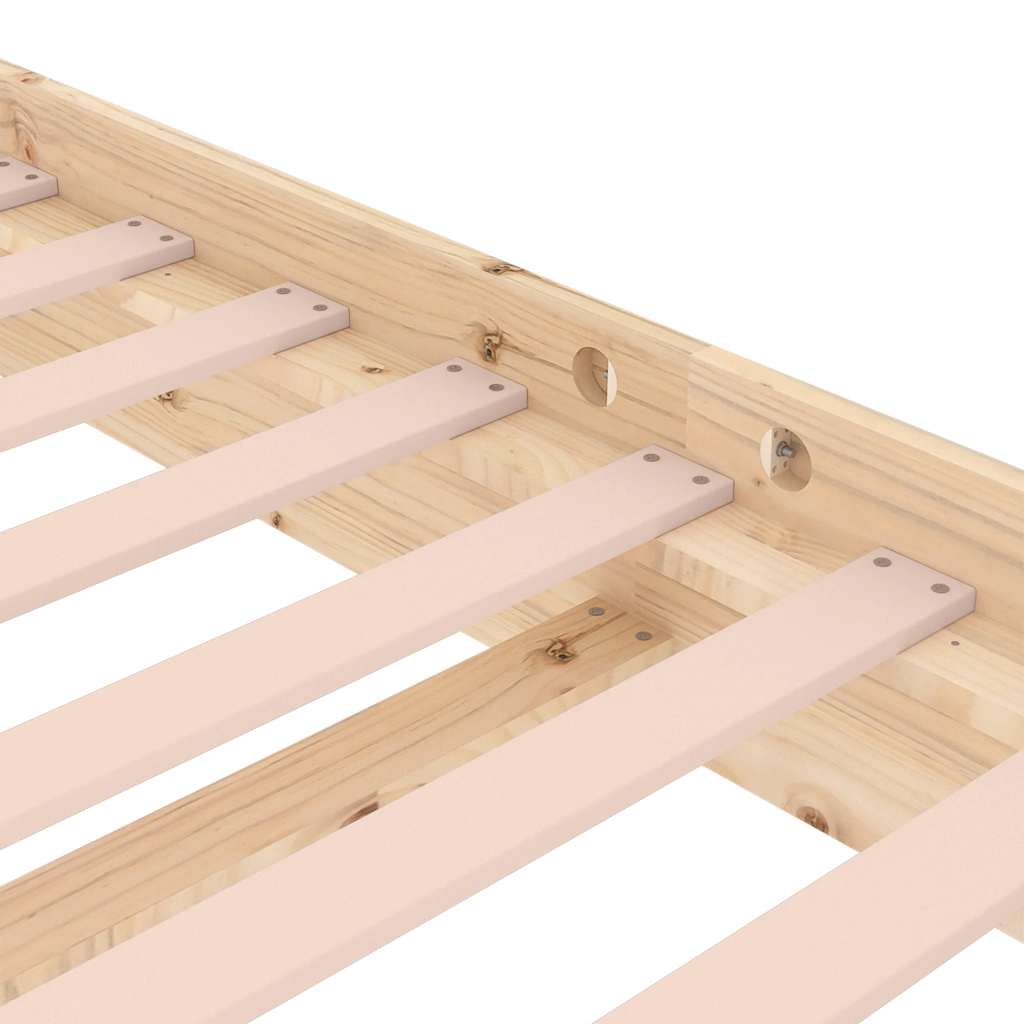 Solid Wood Bed Frame 90 X 190 Cm