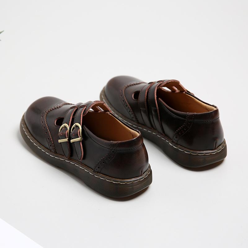 Pantofi Loafers Casual Femei Pantofi Femei Plat Moda Vintage Britanic Piele Oxford Loafers Designer Moda Pantofi Slip-on din Piele