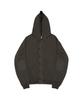 The Coldest Moment Tcm Check Elbow Patch Hooded Zip-Up (Khaki Brown)