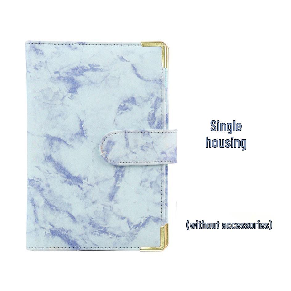 Marble Pattern A6 PU Leather Cash Budget Binder & Savings Notebook