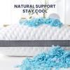 BedStory Cooling Pillows Queen Size Set of 2, Gel Memory Foam Pillows, Medium Firm Pillows for Sleeping, CertiPUR-US Certified