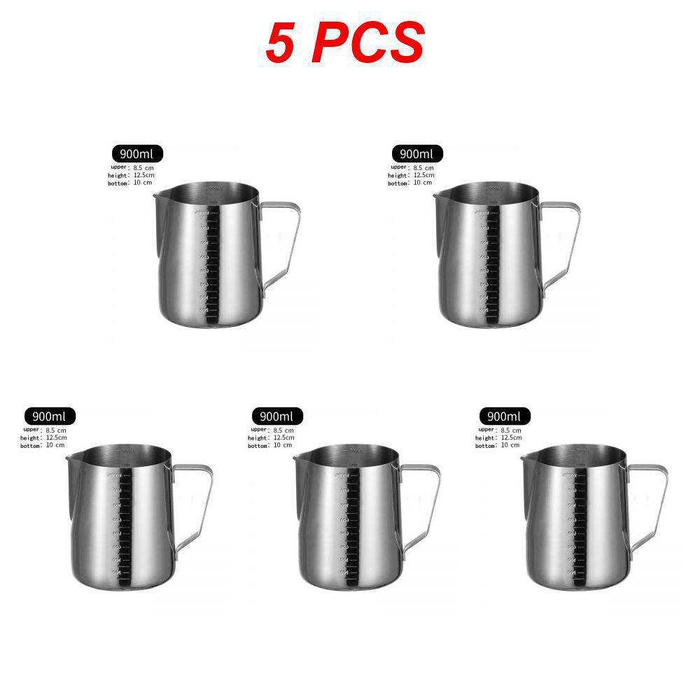 1/2/5PCS Candle Making Pouring Pot 32oz Double Boiler Wax Melting Pot 304 Stainless Steel Pitcher with Heat-Resistant Handle