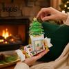 Holiday Party Favor 1/4Pcs Christmas Candy Shape Money Holder, Santa Snowman Reindeer Tree Cash Festive Holder Paper Bag, Gift Box for Party,