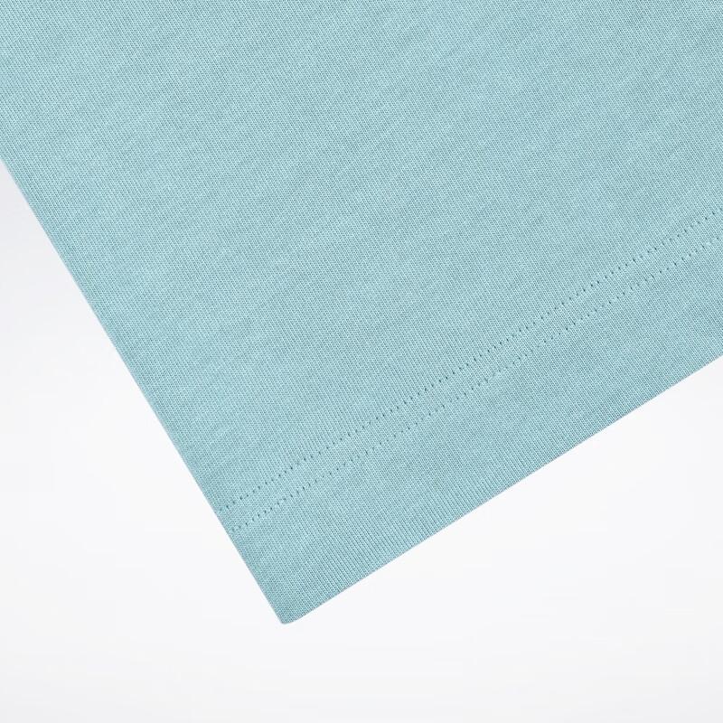 Reebok Beats Pocket Tee Solid Color Knitted Half High Neck Loose Short Sleeve T-Shirt Unisex Tops Blue 23RCS421UGB1