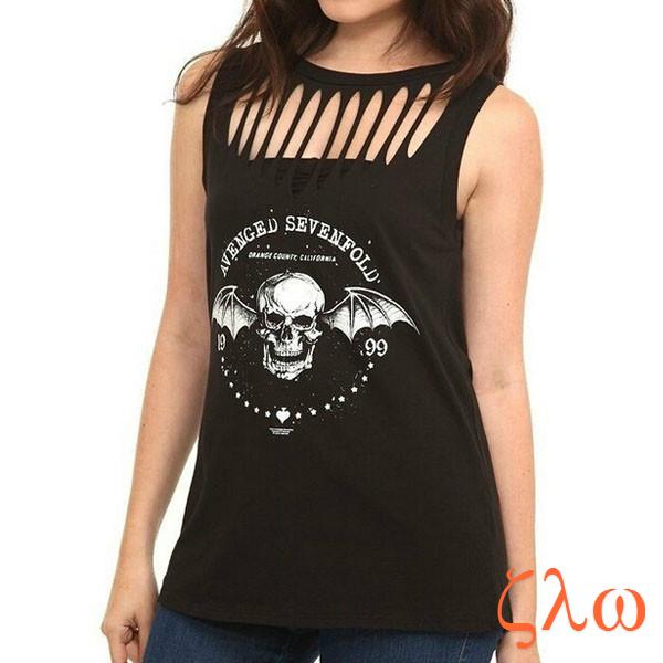 skull sleeveless shirts