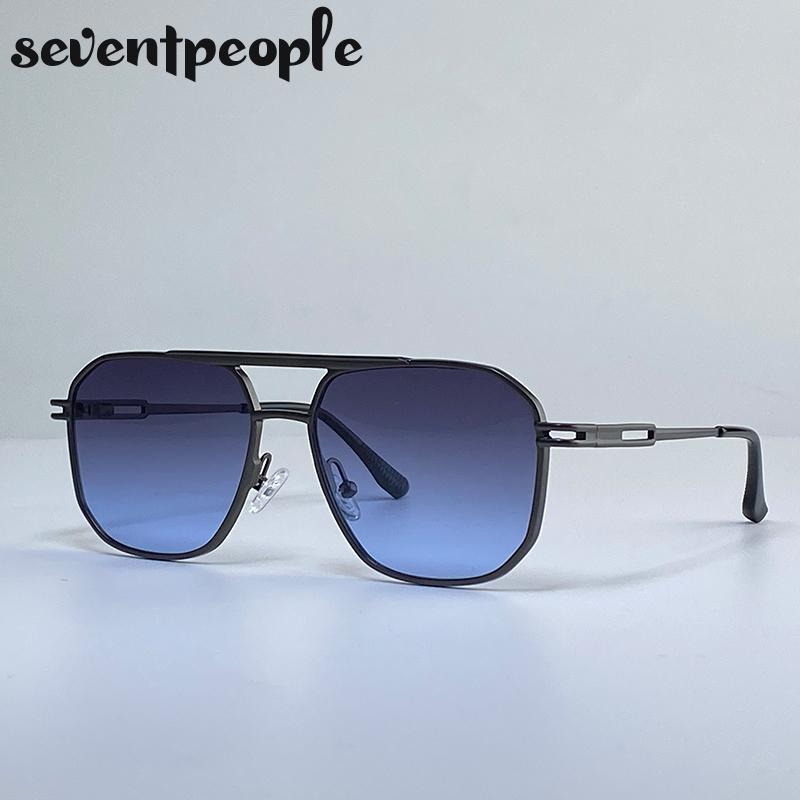 Vintage Steampunk Square Sunglasses Women  Luxury Brand Classic Gold Double Beam Sunglass Retro Driving Shades For Ladies