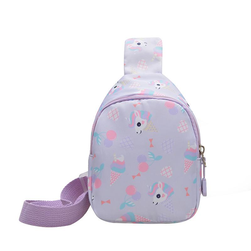 Season's new children's breast bag, kindergarten boys and girls crossbody bag, versatile small backpack, cartoon children's backpack