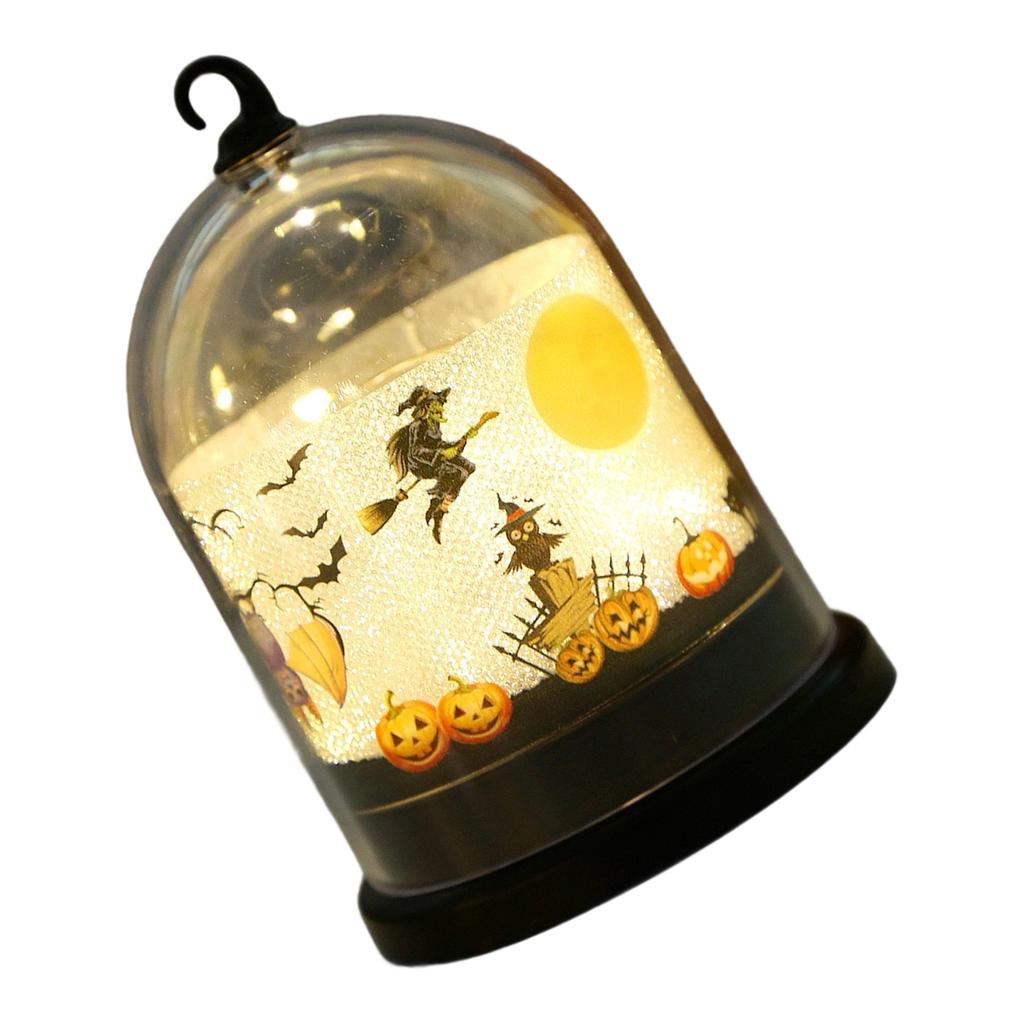 Halloween Pumpkin Light Decoration Battery Powered Sturdy Plastic Craft for Party Indoor Outdoor Festival Atmospheres