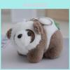 Entzückender Plüsch-Panda-Schlüsselanhänger mit Kleeblatt-Anhänger und weichem Nerzfell-Teddy-Accessoire