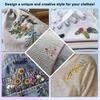2 Sheets Water Soluble Embroidery Stabilizer DIY Stick Stitch Embroidery Paper with Pre-Printed Flowers Leaves Animals Pattern Beginners Sewing Lover