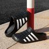 Matching Couple Hole-Pattern Sandals - Waterproof & Breathable Slip-On Slides for Summer, Lightweight Unisex Outdoor Beach Footwear with Flat Sole