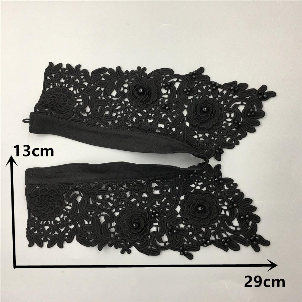 1pc Removable Blouse shirts Doll Collar fake collars apparel fabrics sewing accessories 3D supplies embroidered appliques pearls
