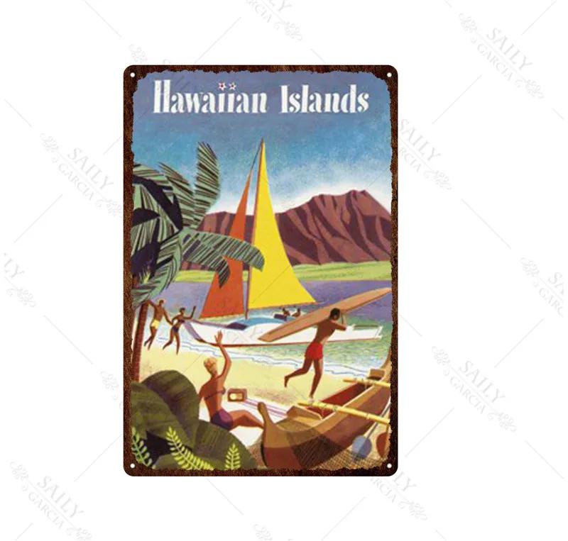 Africa City Sign Vintage Metal Sign Christmas Gift Metal Plates for Wall Art Retro Home Kids Room Decor Metal Poster 30X20Cm