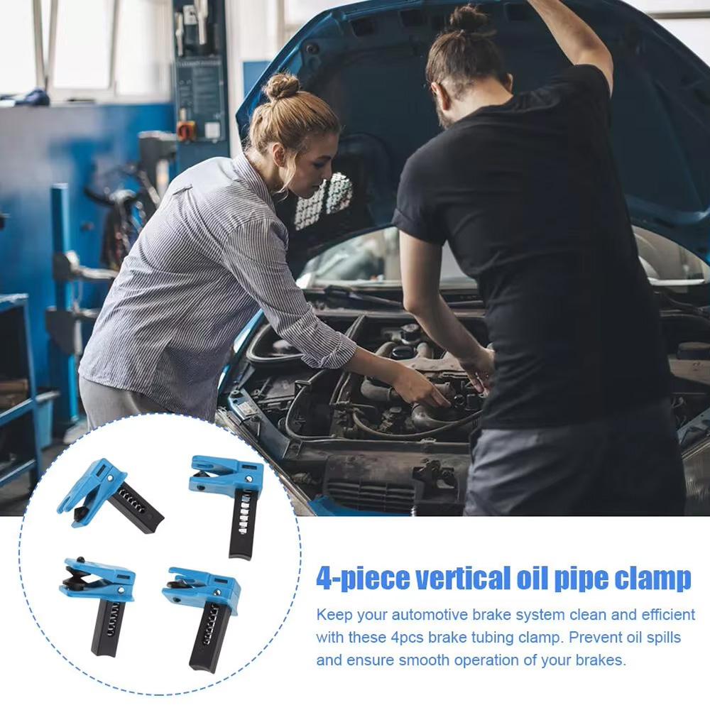 4Pcs Auto Brake Fluid Lines Plugs Tool To Prevent Oil Spills Leak Proof Stoppers Car Brake Caliper Piston Seal Stopper Tool