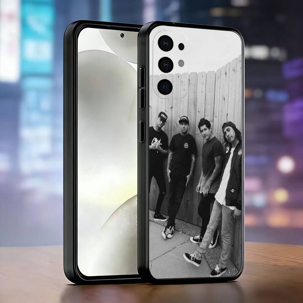 P-Pierce The Veil Band Phone Case For Samsung S25,S24,S21,S22,S23,S30,Ultra,S20,Plus,Fe,Lite,Note,10,Black Cover