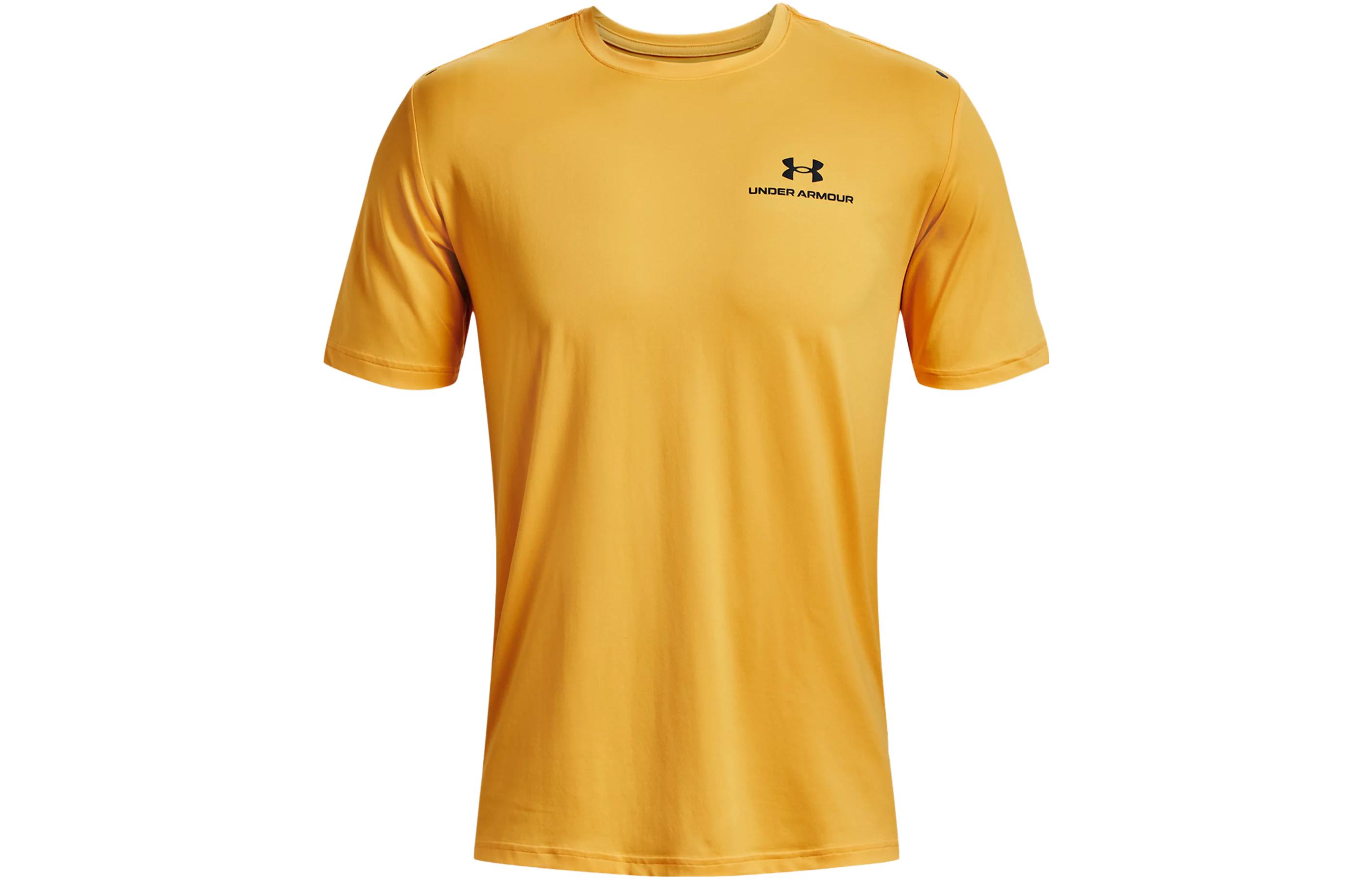 Under Armour RUSH T Shirt Men s Yellow 1366138-782 L