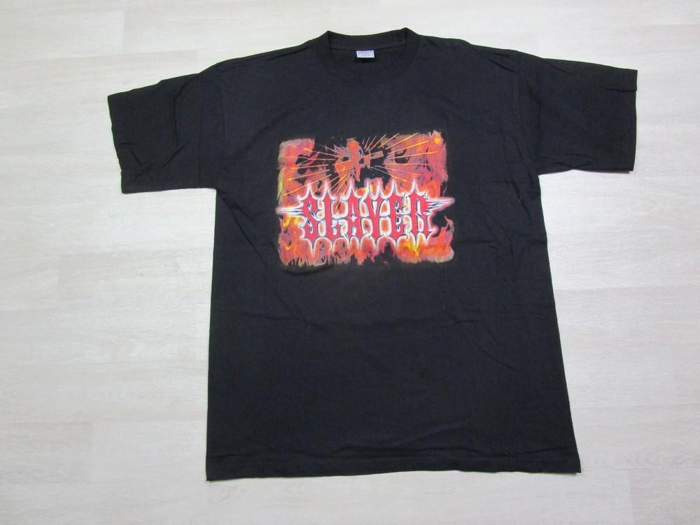 Vintage Slayer Band T-shirt XL Y2K Jagermeister Music Tour w Hatebreed Metal XXXL