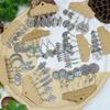 Ethnic Style Alloy Earrings Silver Plated Retro Geometric Round Bee Leaves Bamboo Sunflowers Personalized Decoration Gifts