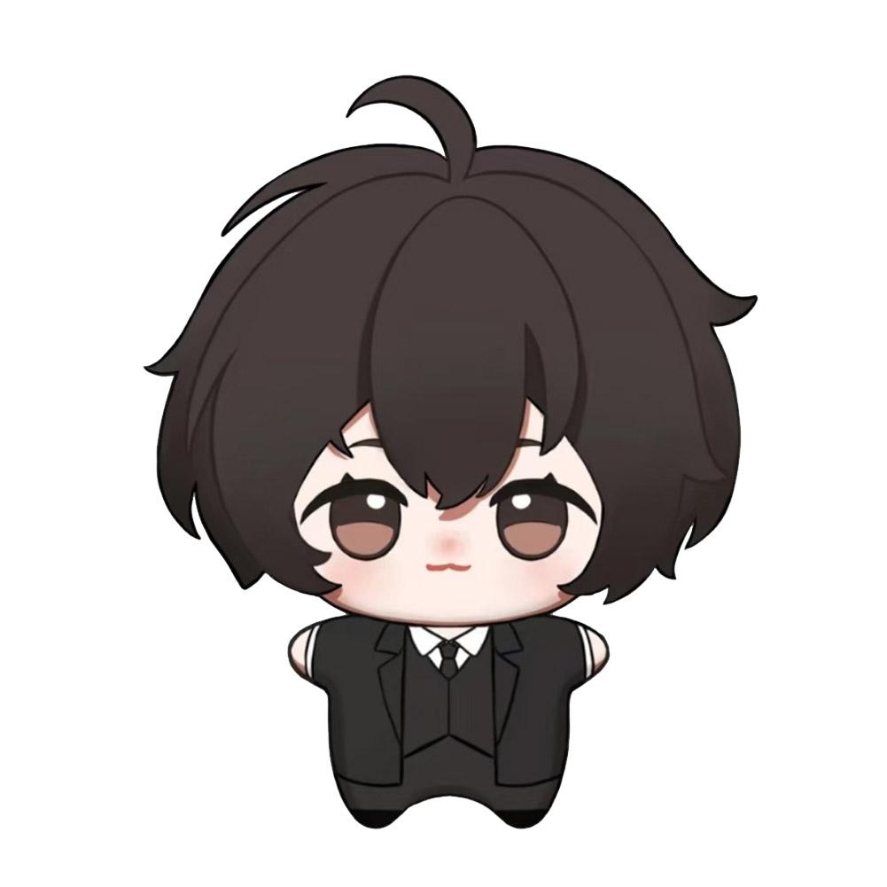 BSD Anime Plush Doll Keychain Bag Pendant Anime Nakahara Chuuya Figure Dazai Osamu Plushies Kawaii Stuffed Toy Dazai Plush Gifts