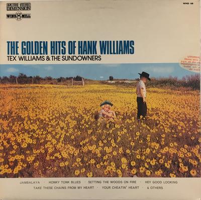 Disque Vinyle TEX WILLIAMS & THE SUNDOWNERS - Les Succès d'Or de Hank Williams WMD168 Windmill 1973 UK Folk Occasion