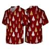 Men's Christmas Themed Caregiver Uniform for Holiday Work Wear