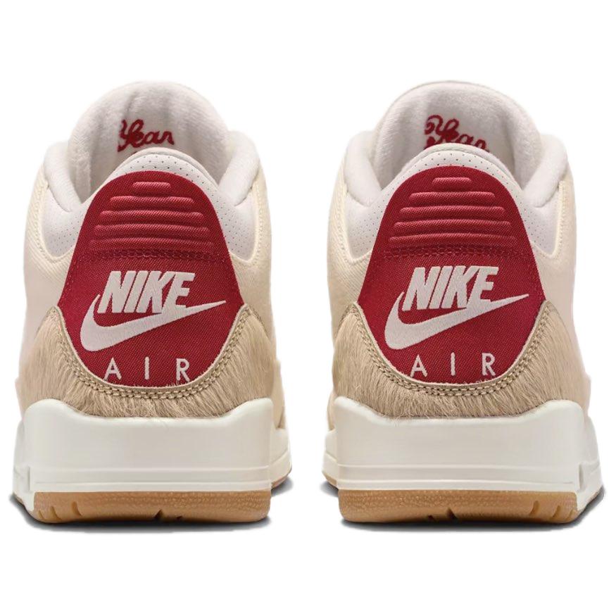 Jordan Air Jordan 3 Vintage Basketball Shoes Men's Beige Red IR0910-400