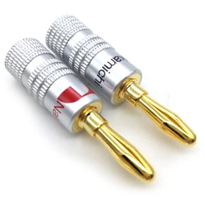 10 Stück Nakamichi vergoldetes Kupfer-Lautsprecher-Bananenstecker-Stecker