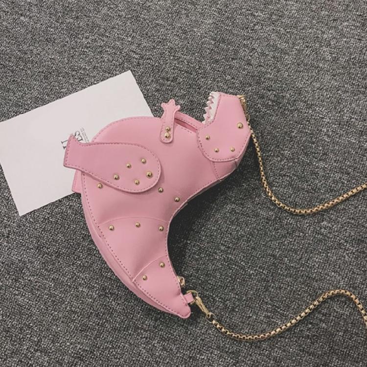 Chic PU Dinosaur Handbag Shoulder Bags Lightweight Crossbody Bag for Girls
