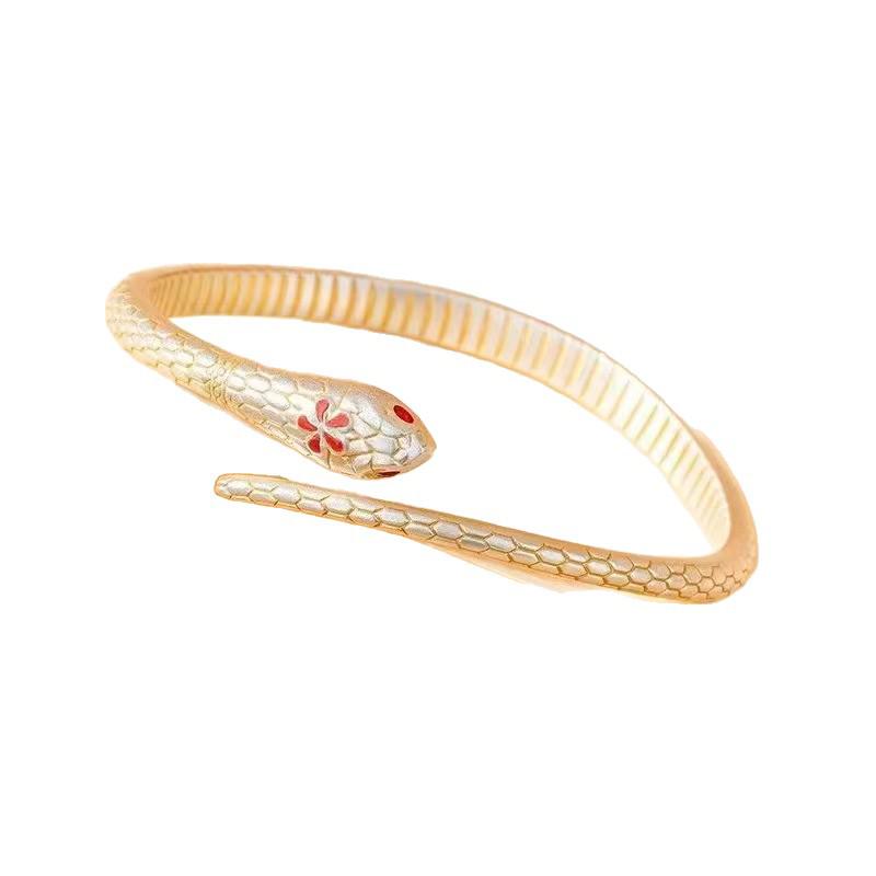 

Трендовый браслет из сплава в форме змеи – Уникальный дизайн животного, модный и стильный. Alloy