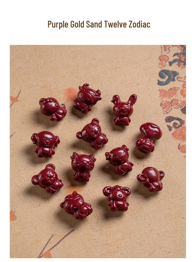 Roter Zinnober Tierkreis Cartoon DIY Zubehör