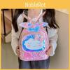 Kids Preschool Backpack With Shiny Shell Mermaid Design For School And Daycare