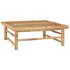 4 Piece Garden Lounge Set with Dark Grey Cushions Bamboo