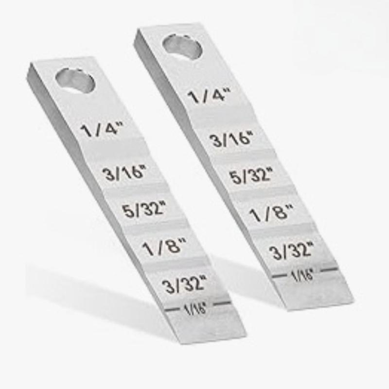 Corrosion Resistant Stainless Steel Tube Pipe Gaps Calibrator With Multiple Scale Wedge Design For Engineers And Technicians