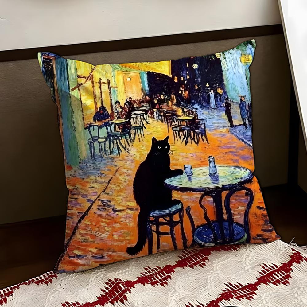 Vincent van GGogh Cushion Cover Reversible Soft Durable Pillow Cover Home  Car MultiScene Use for Daily Comfort