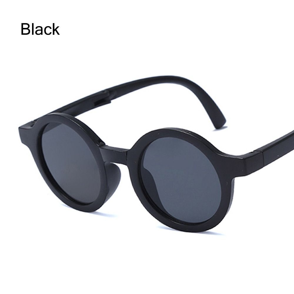 Kids Sunglasses Round Frame Foldable Sunglasses UV 400 Outdoor Children Shades Eyewear for Toddler Boys Girls Travel Goggle