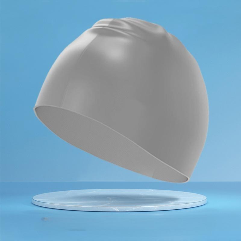 

Водонепроницаемая, удобная, высокоэластичная шапочка для плавания, однотонная шапочка для плавания для взрослых One Size