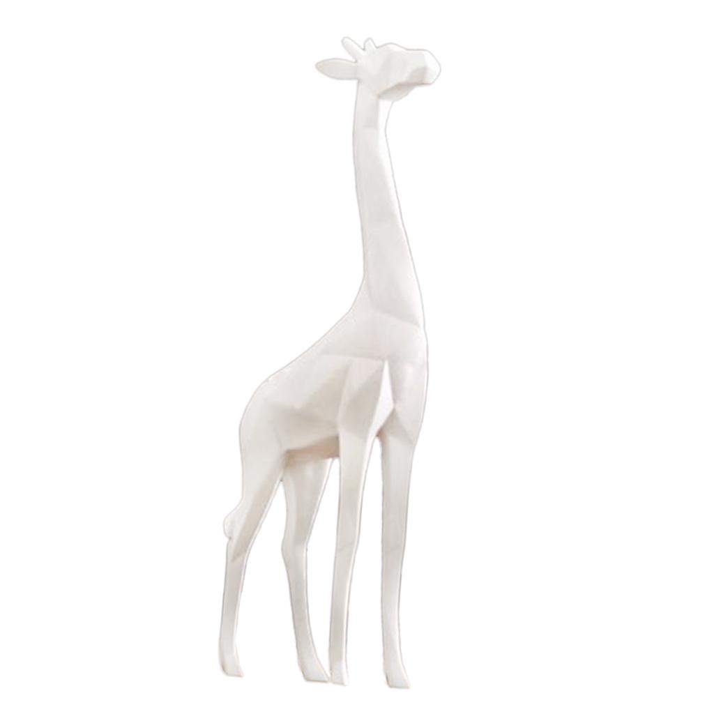

Decorative Giraffe Ceramic, Animal Figures, Sculpture, Gift Ornament, White / белый