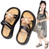 Mädchen Hausschuhe Sommer Neu Rutschfeste Weiche Sohle Prinzessinnenstil Frische Blumen Dual-Use Flache Sandalen