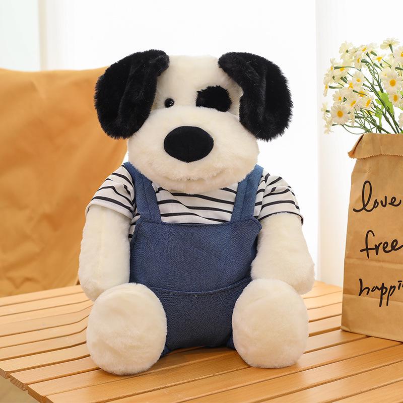 

Милый щенок-пират, плюшевая кукла в комбинезоне - Мультяшная тряпичная кукла в стиле Xiaohongshu для детей 28 cm [0.24 kg]