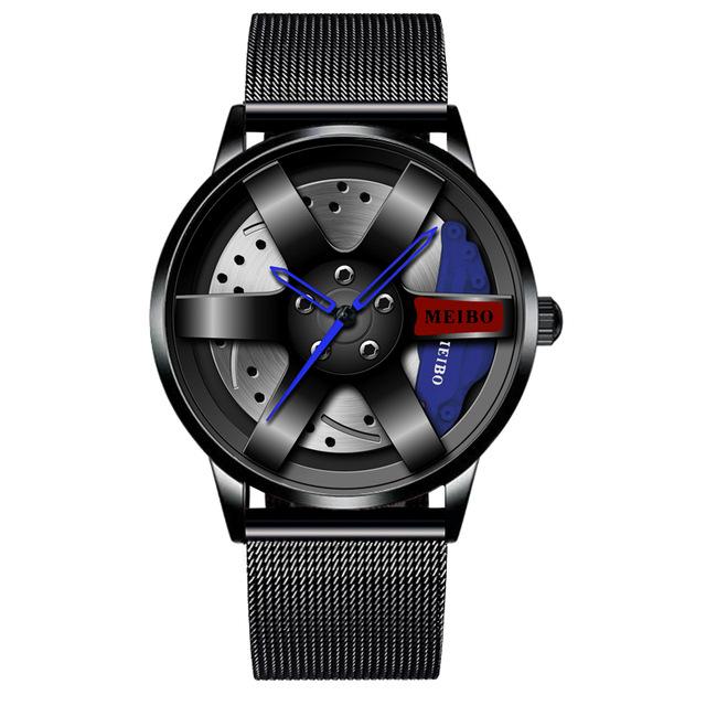Fully Automatic Non-Mechanical Watch Men'S Car Wheel Hub Quartz Watch Trend Student Watch