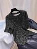 Leopard Print Loose Korean Style Short Sleeve Women's Top